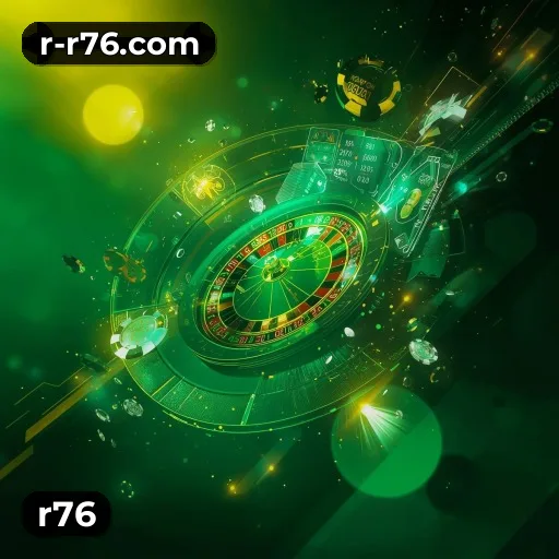 r76 App home screen with mobile slots and casino categories